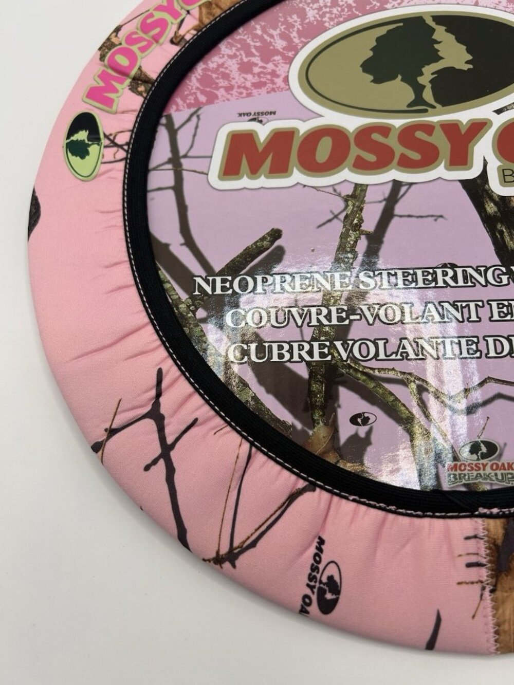 Mossy Oak Pink Camo MSW4407 Neoprene Steering Wheel Cover New Camouflage Car - Picture 9 of 10